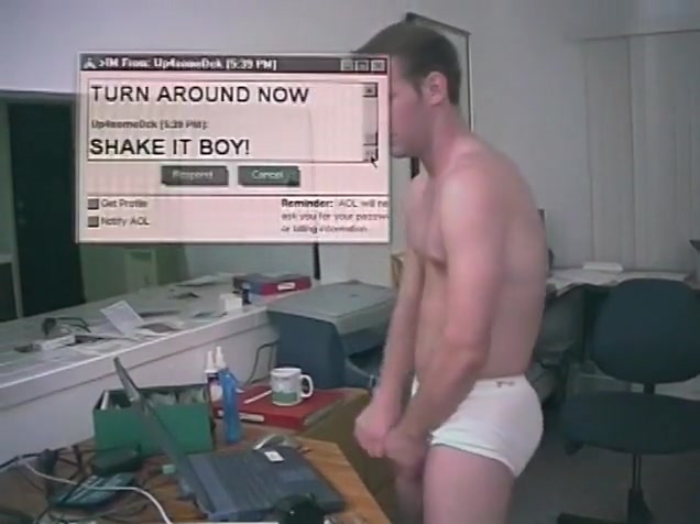 Office Guy Trent Jacks His Boner On Cam