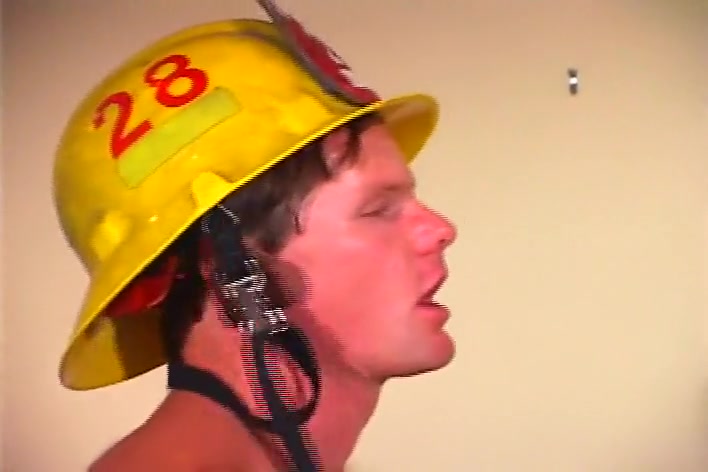 Sexy Gay Fireman Gets Kinky in Bedroom