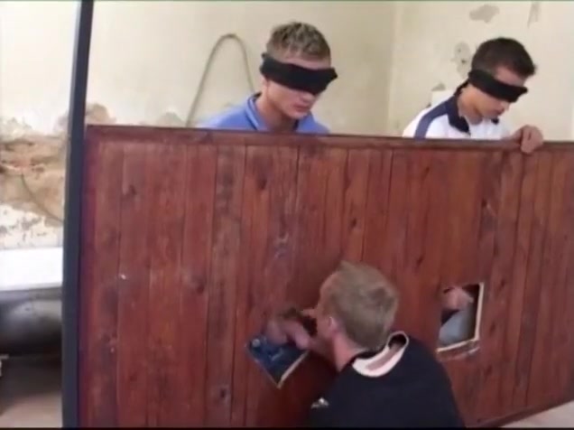 Gloryhole Slut Peter Anally Reamed By Two Well Hung Studs