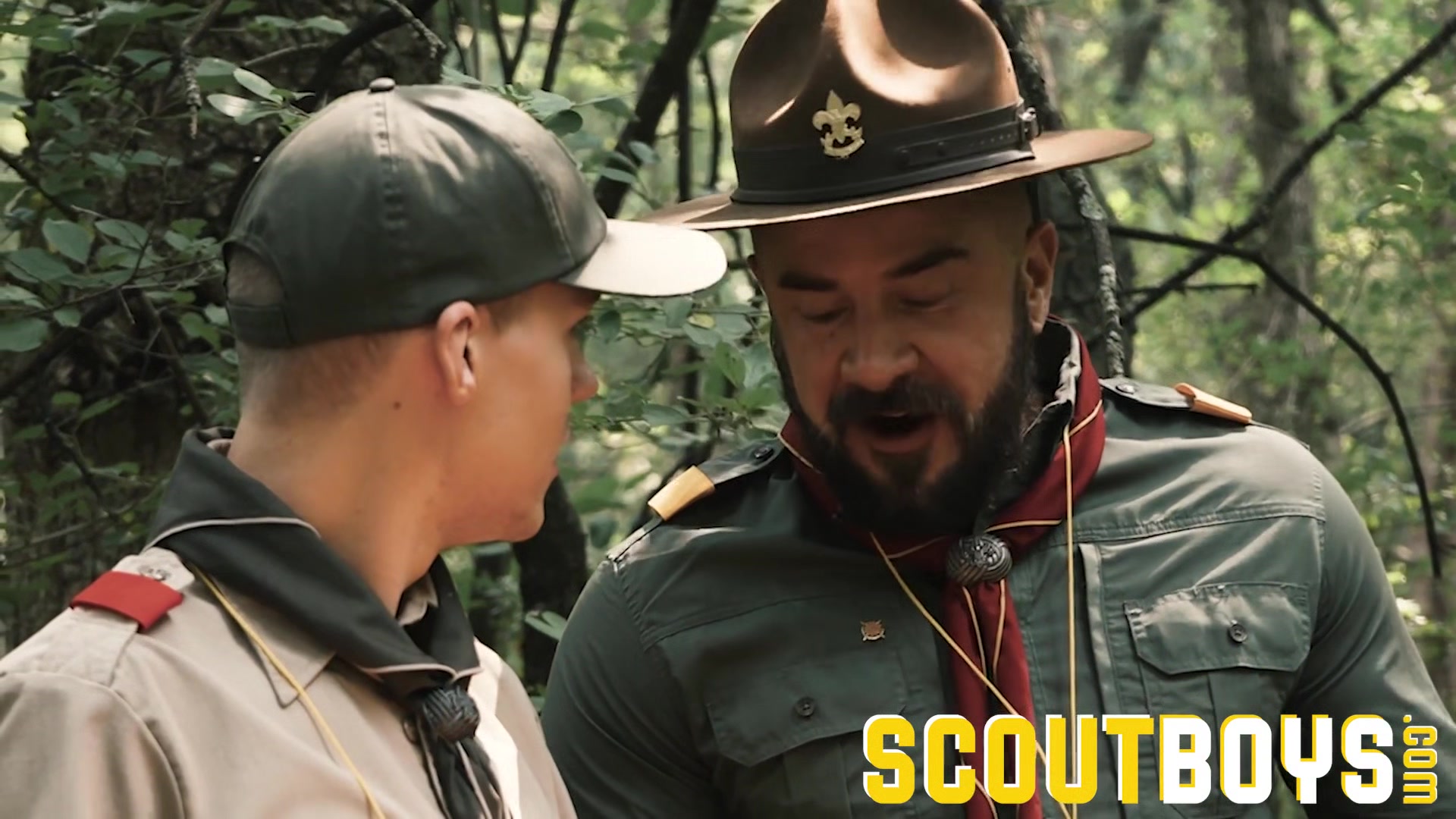 Scout Master Barebacks Twinks In Woods