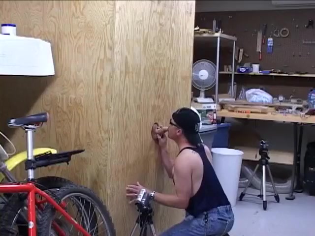 Two Bearded Studs Swap Blowjobs At A Sex Store Gloryhole