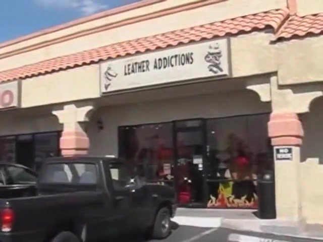 Kinky Gay Man In Latex Sex Shop Gets Anally Fucked