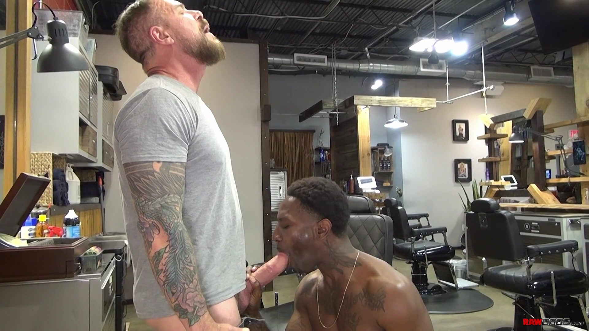 Bareback At The Barbershop - Rocco Steele & Romance
