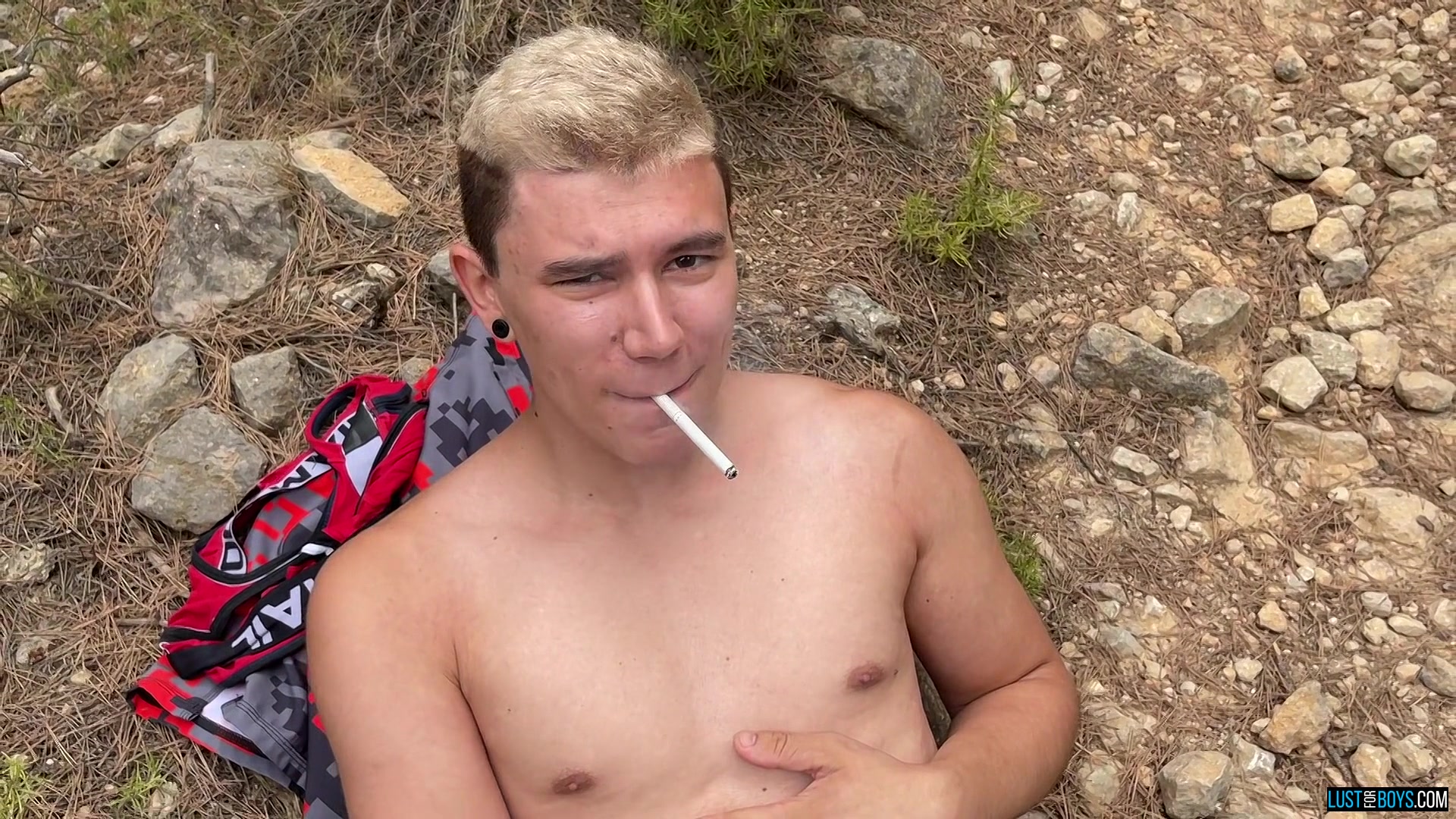 Curious Amateur Boy Dick Play - Sam Carter