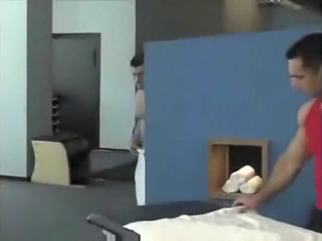 Muscle massage leads to hot sex