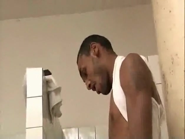 super cute twink takes two dicks in shower stall