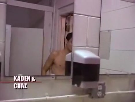 Kaden in shower