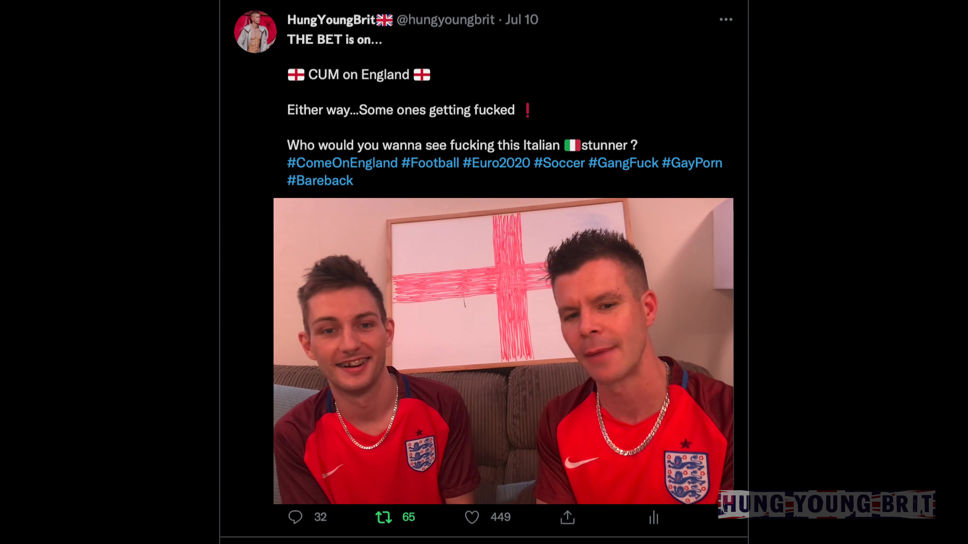 Hung Young Brit The Bet One