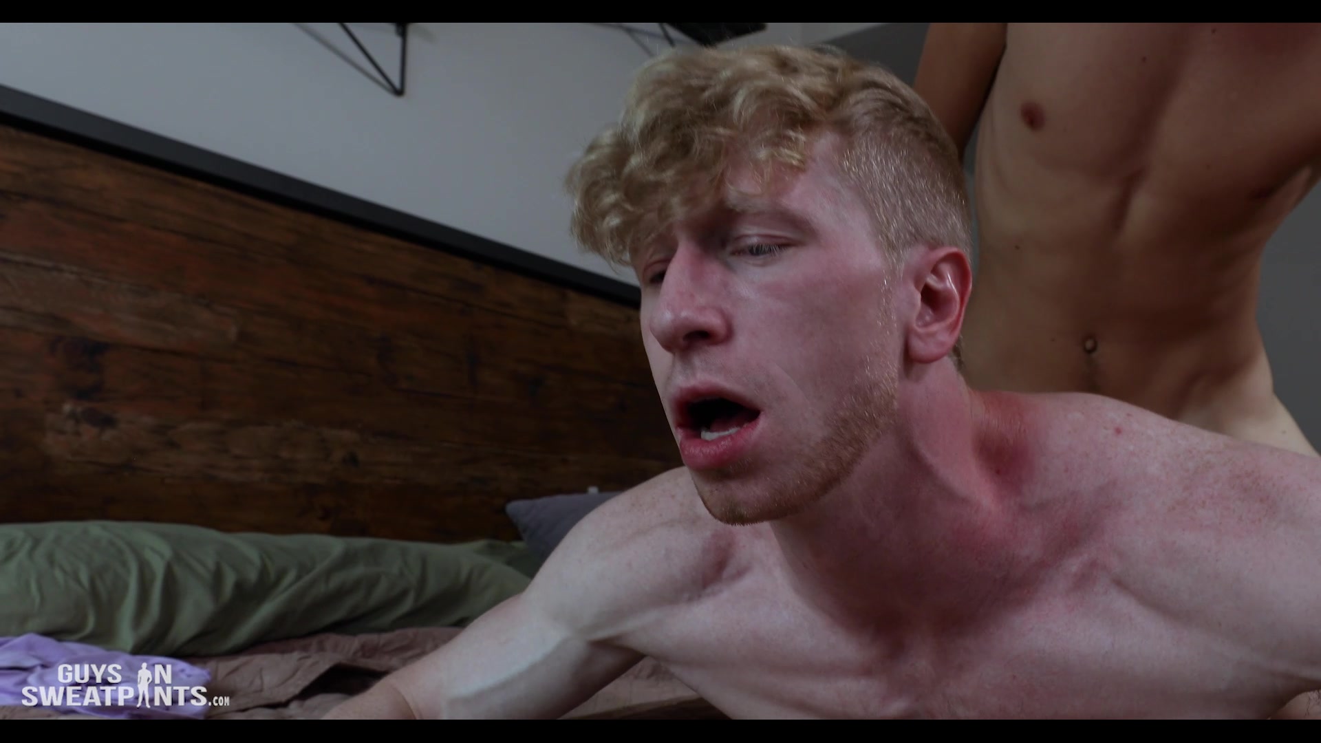 Guys In Sweat Pants Stretching Jesse's Hole