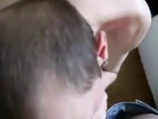 Pierced ears cocksucker in POV