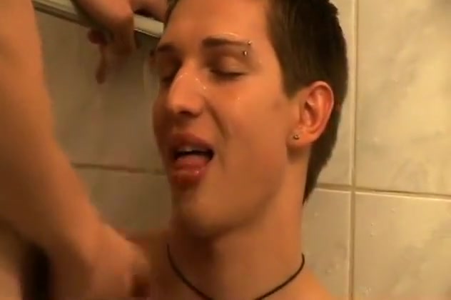 Twink cumshots in the shower