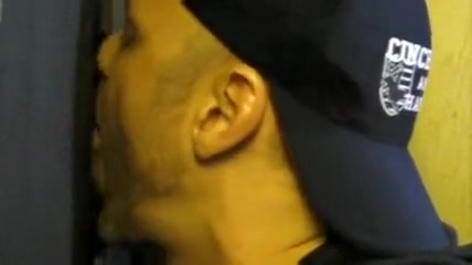 Getting the cock sucked through the gloryhole
