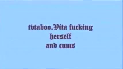 tvtaboo.Vita fucks herself with bat and cums