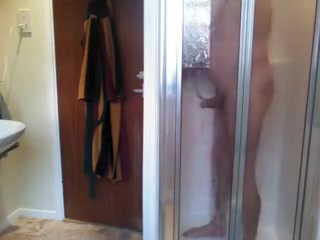 jerking in the shower