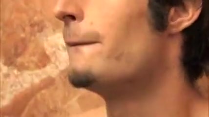 Guy masturbating in the shower
