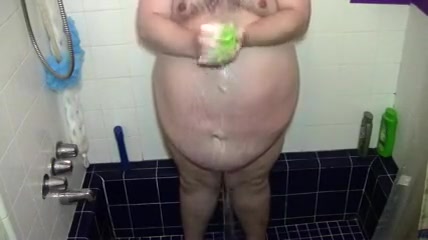 Fat guy in the shower #3