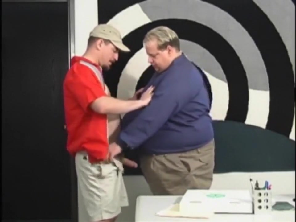 Pizza Guy and Chubby Blond Office Man