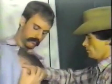 Vintage cowboy gloryhole sex