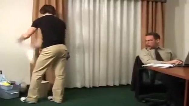 Office twink pounded in the ass