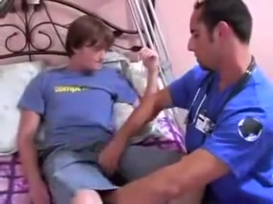 Doctor fucks the cute twink
