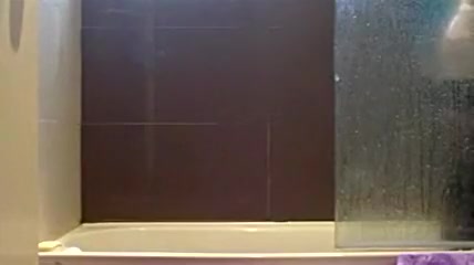 JORGINA - BLUE LINGERIE IN SHOWER 2