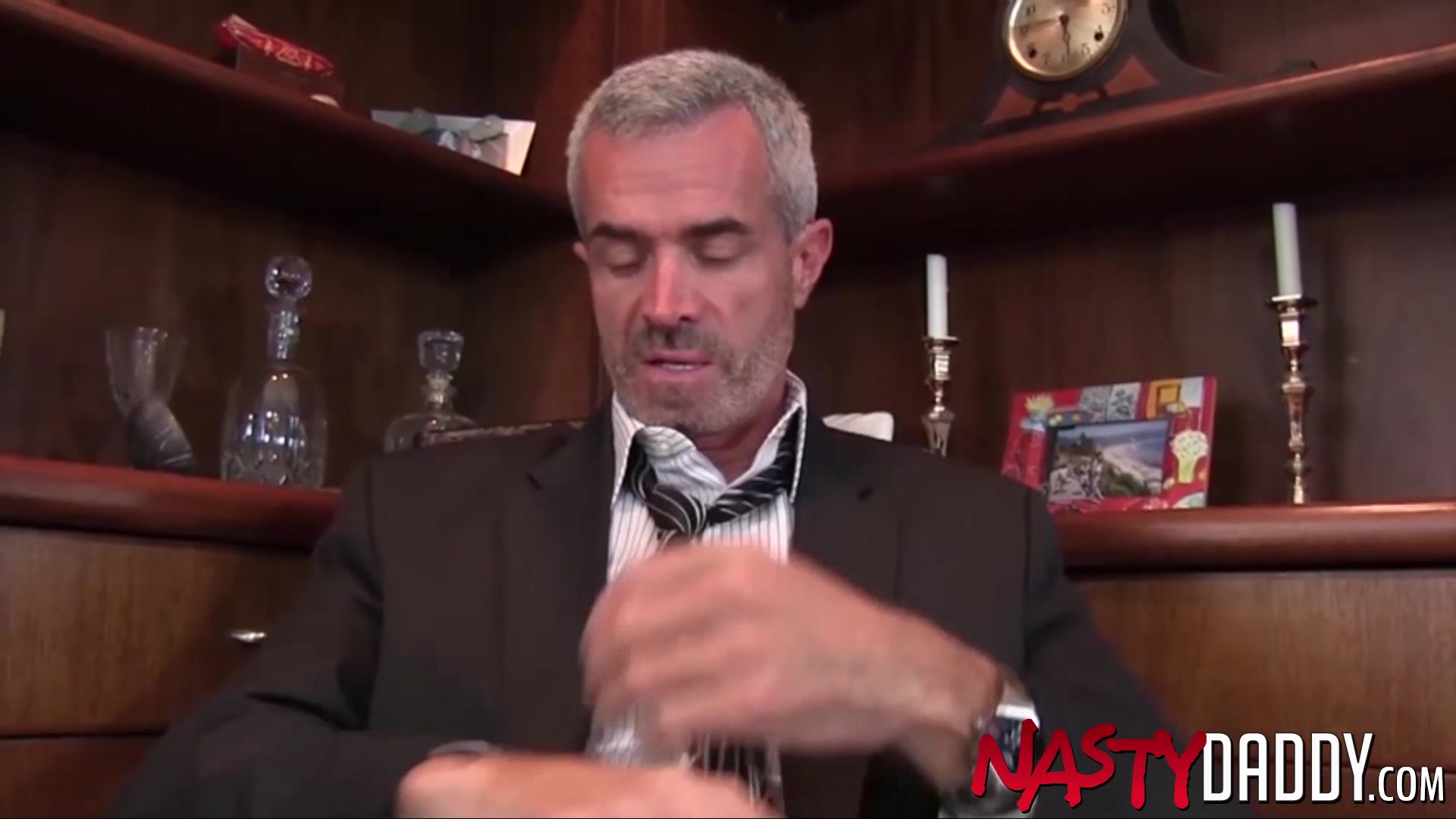 NASTYDADDY Step daddy Derek Anthony Jerks Off And Smells Shoes