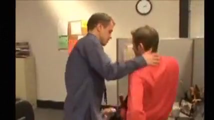 Office Guy in Black OTC Socks Fucked by Supervisor