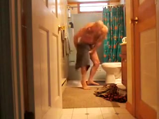 Taking a shower