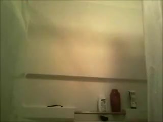 Jacking off in a shower