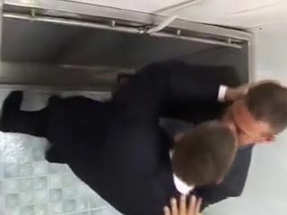 Office gay studs have a break