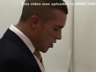Office gay studs have a break
