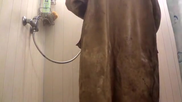 Raincoat in shower