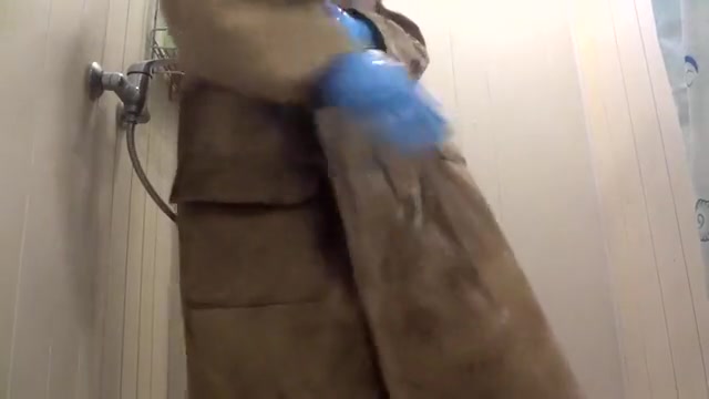 Raincoat in shower