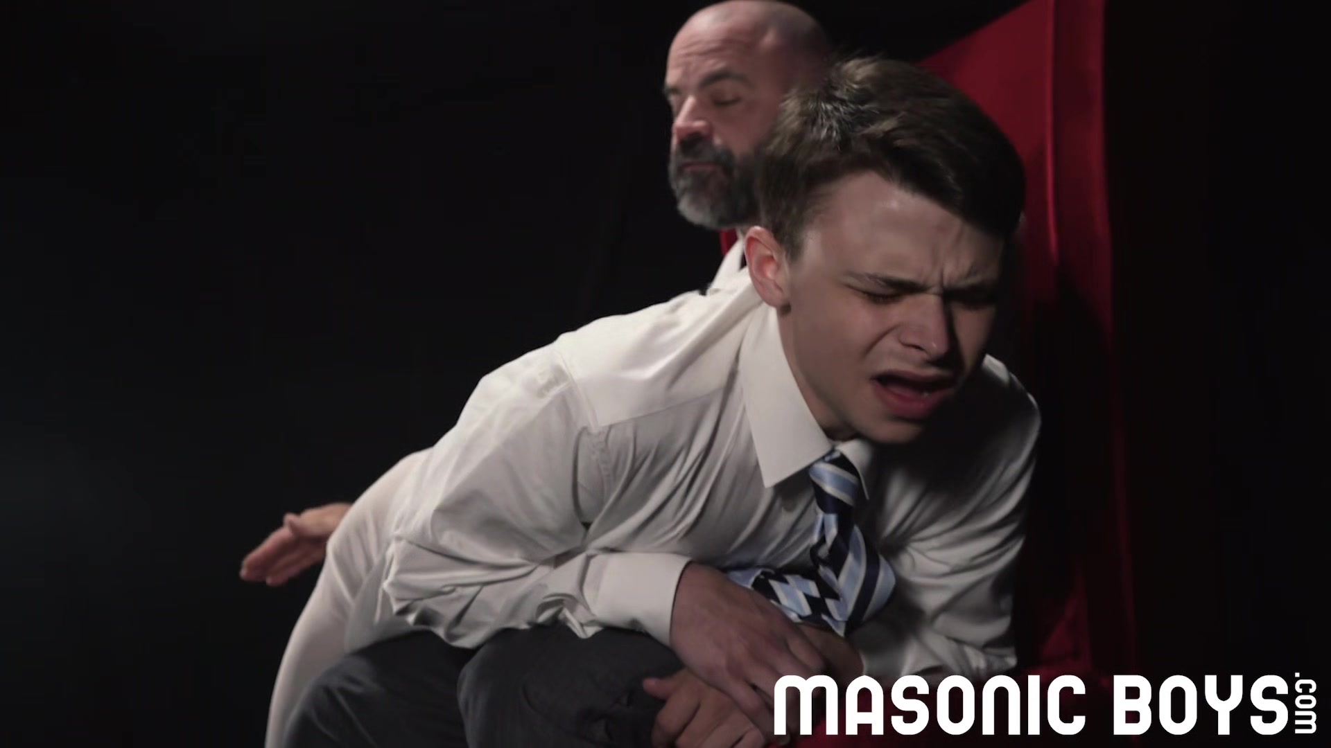 MasonicBoys - Dom Step daddy bear spanks and milks Austin Young