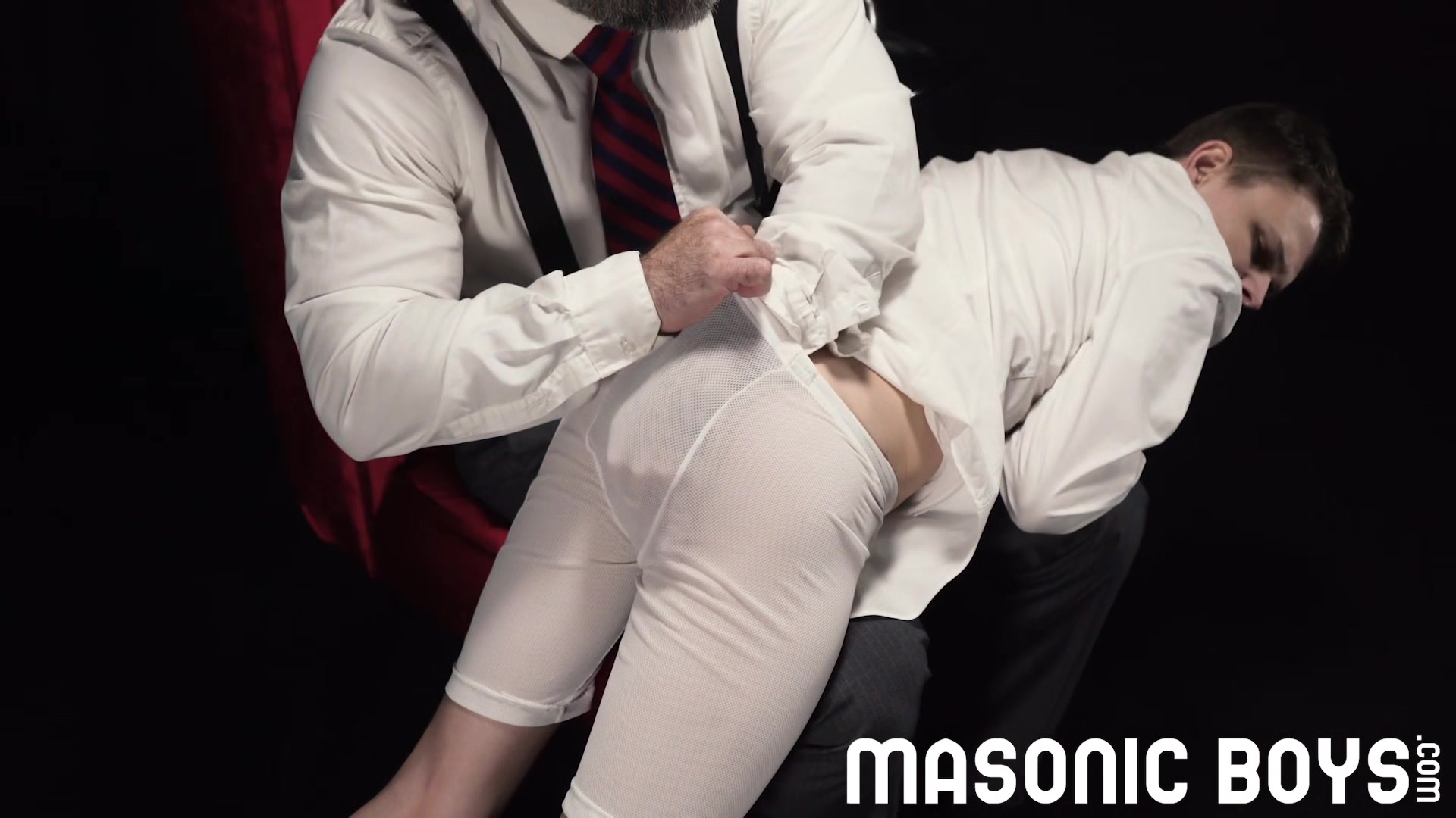 MasonicBoys - Dom Step daddy bear spanks and milks Austin Young