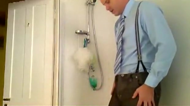 Juicy Dressed Shower Jack Off