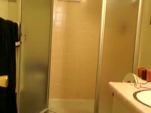 Grand-Step dad Takes a shower