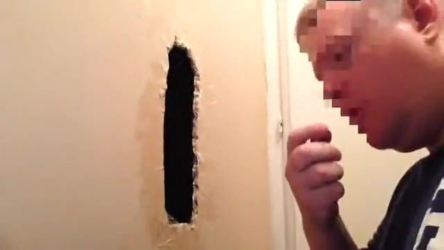Gloryhole engulf overweight uncut Mexi knob