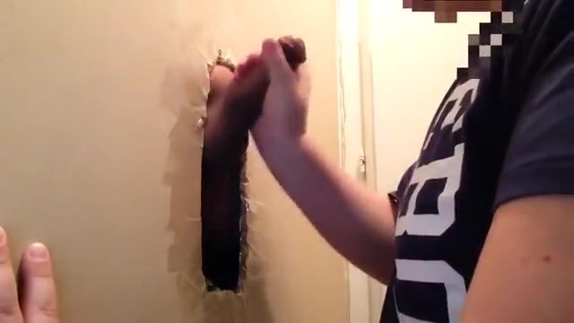 Gloryhole engulf overweight uncut Mexi knob