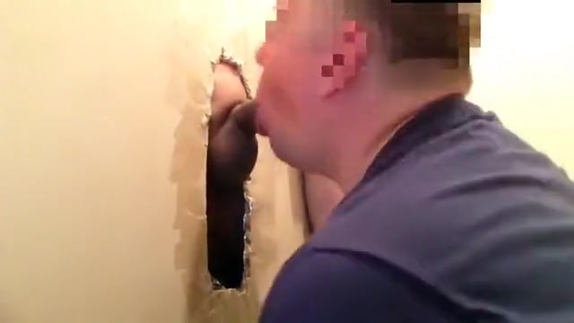 Gloryhole engulf overweight uncut Mexi knob