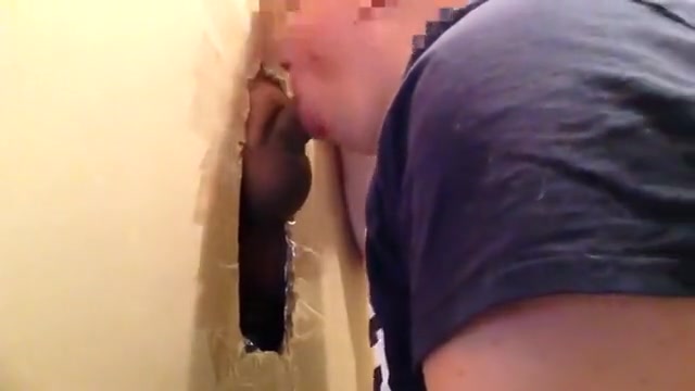 Gloryhole engulf overweight uncut Mexi knob