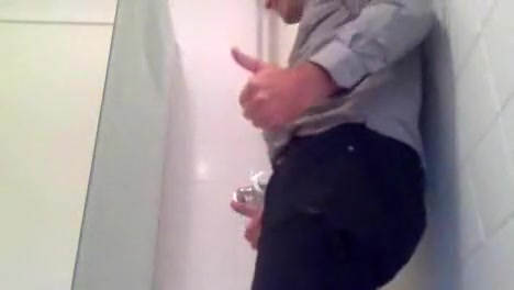 Jeans, Shirt & White Boxers Wank in Shower