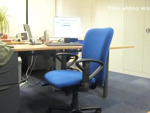 At the office.