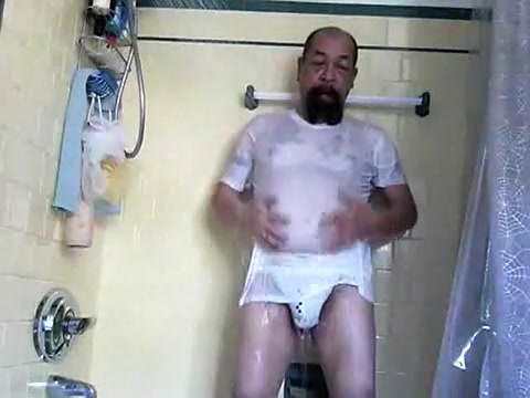 My first jerk off video in shower