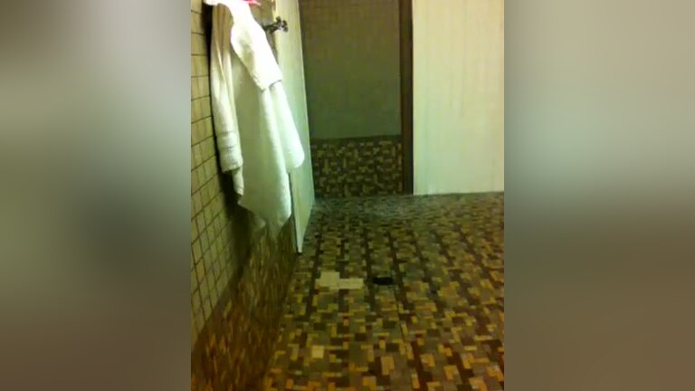 Showering again at the Gym Gang public locker room Shower