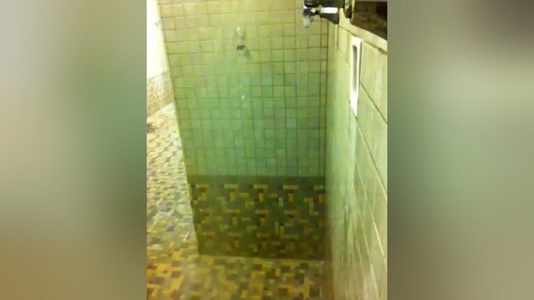 Showering again at the Gym Gang public locker room Shower