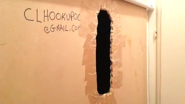 Hot ginger twink with a fat dick visits my gloryhole