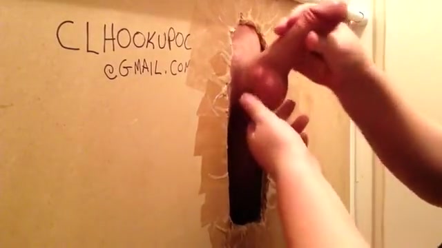 Hot ginger twink with a fat dick visits my gloryhole
