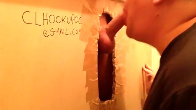 Hot ginger twink with a fat dick visits my gloryhole
