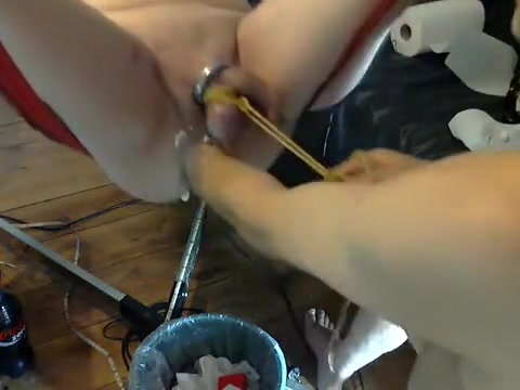 KinkyFistBe Fisting and riding BBear****with a big dildo